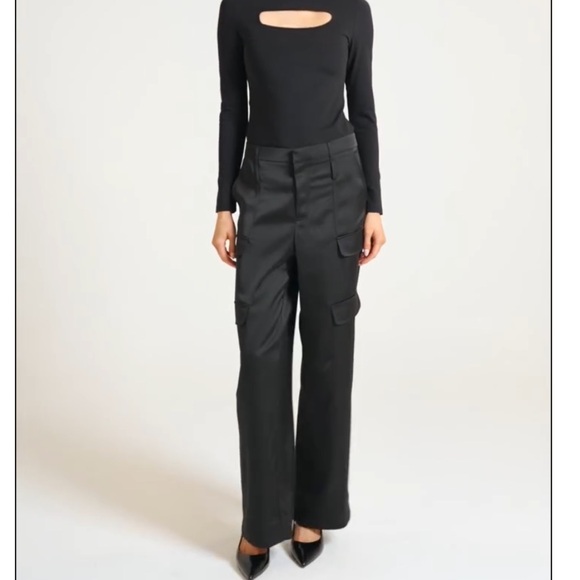 NWT Noli Shop Milan Satin Cargo Pants - Picture 7 of 14